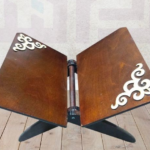 حامل خشبي أرضي – حامل مصحف خشبي طبيعي