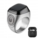 ⁦خاتم معدن iQIBLA Zikr MO2 – تسبيح ذكي، شاشة OLED، باور بوكس⁩ - الصورة ⁦3⁩