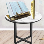 حامل مصحف خشبي (زان فاخر) قابل لتعديل الارتفاع والزاوية | متانة استثنائية وتصميم ملكي