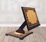 ⁦حامل مصحف مسطح - خشب زان 2 مستوى⁩ - الصورة ⁦2⁩