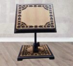 ⁦حامل مصحف مسطح - خشب زان 2 مستوى⁩ - الصورة ⁦3⁩